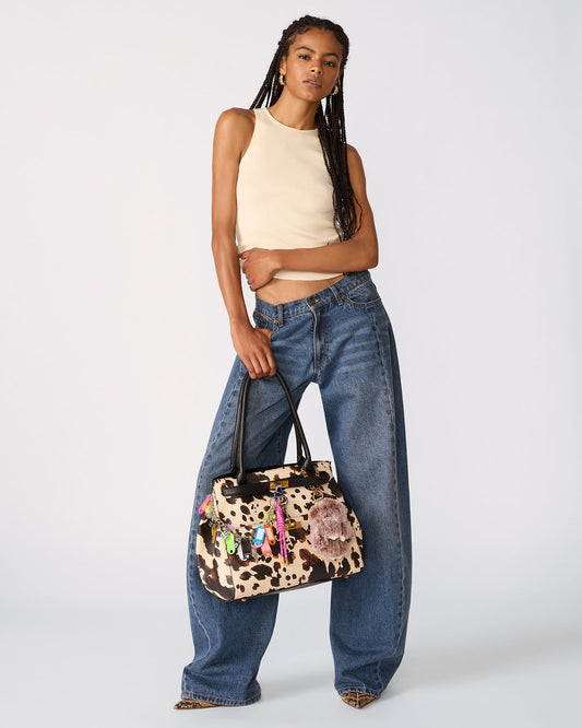 LEILANI BAG BROWN PRINT