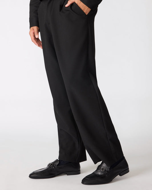SCHMOOZE BLACK LEATHER