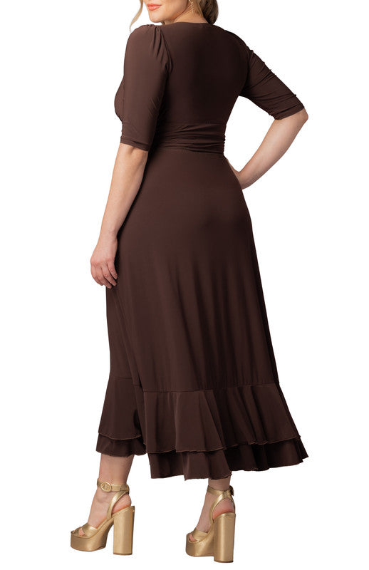Veronica Ruffle Evening Gown - Plus