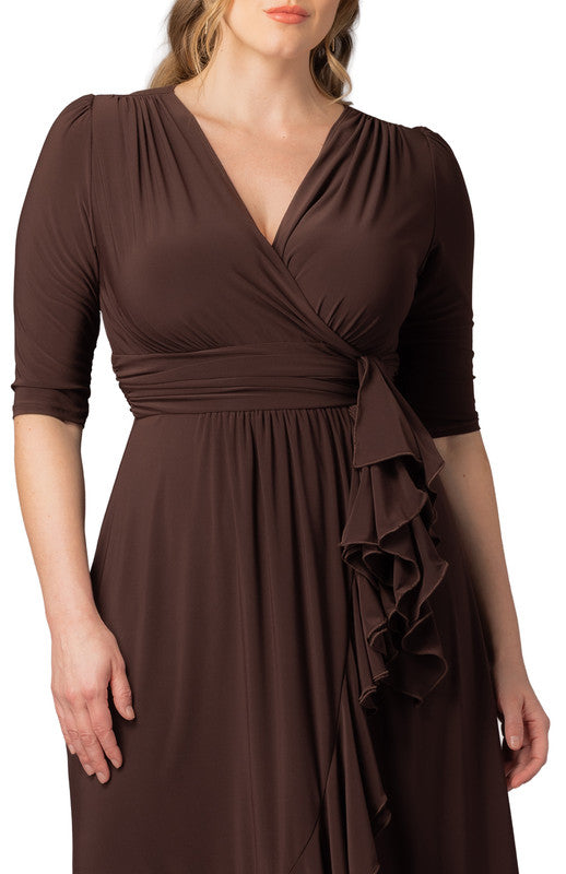 Veronica Ruffle Evening Gown - Plus
