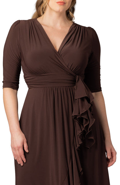 Veronica Ruffle Evening Gown - Plus