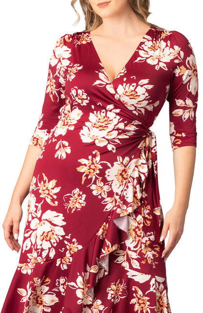 Flirty Flounce Wrap Dress - Plus