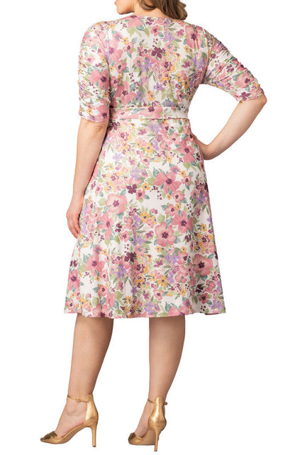 Gabriella Midi Dress - Mauve - Plus