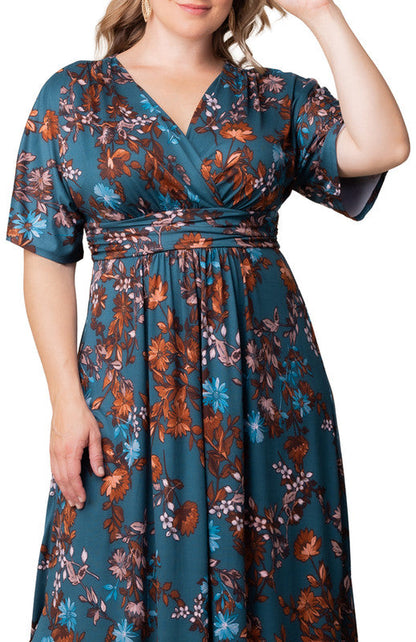 Vienna Maxi Floral Dress - Plus