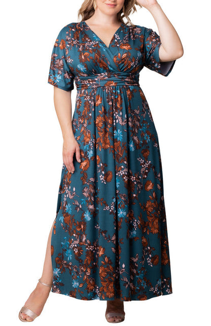 Vienna Maxi Floral Dress - Plus