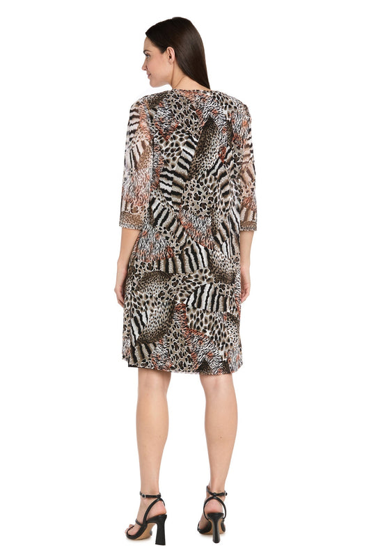 2-Piece Jacket Dress with Detachable Necklace