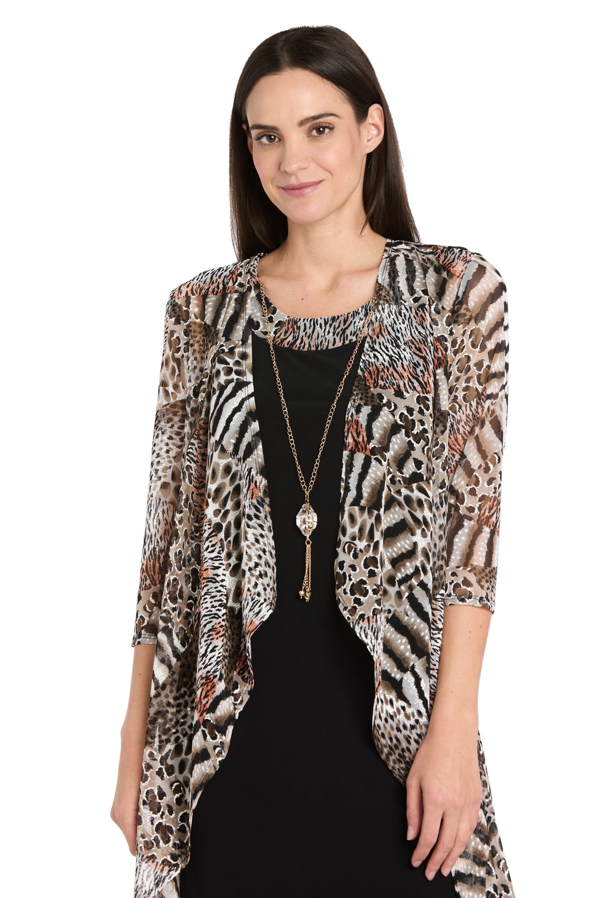 2-Piece Jacket Dress with Detachable Necklace