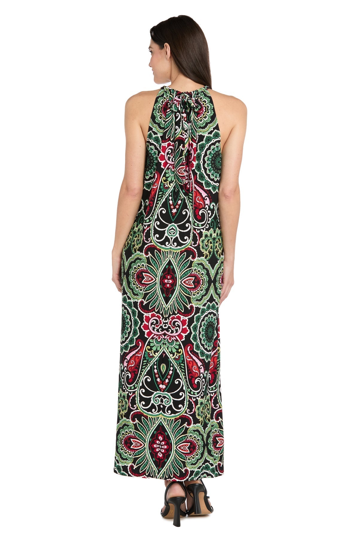Printed Maxi Halter Dress