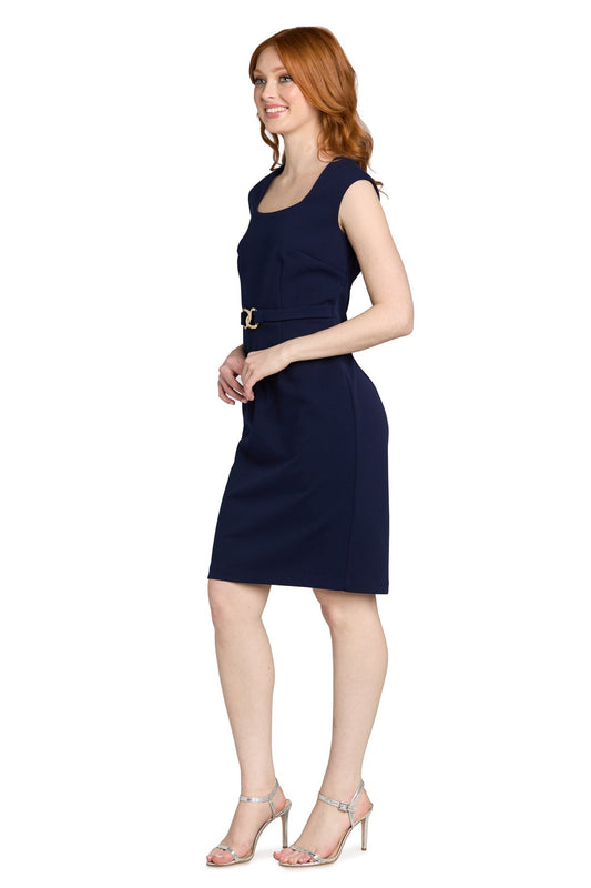 Belted Sheath Dress