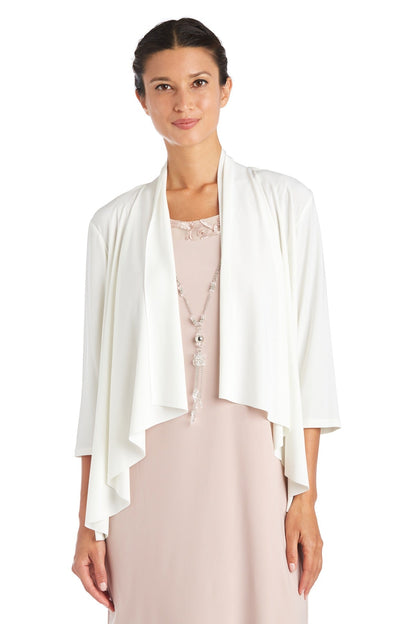 Drape Front Jersey Shrug - Ivory