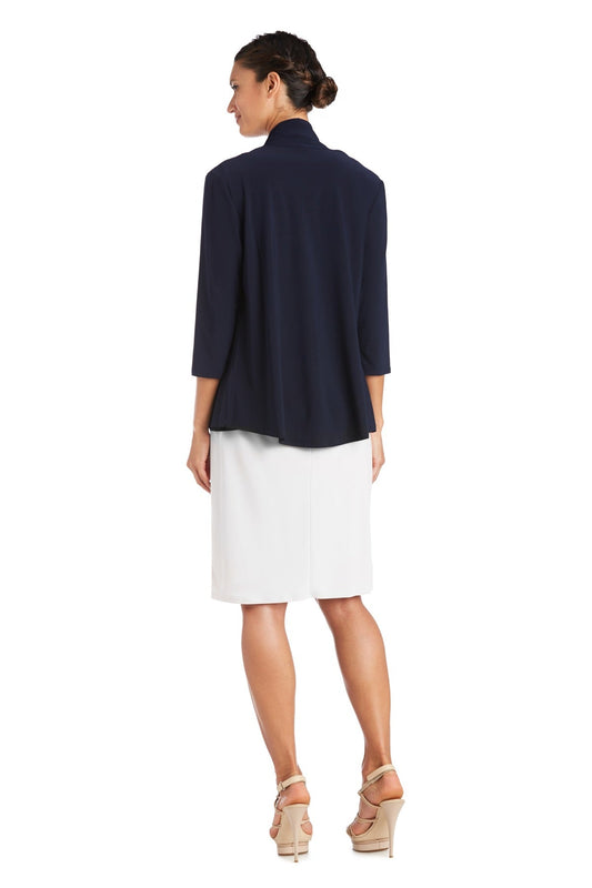 Drape Front Jersey Shrug - Black