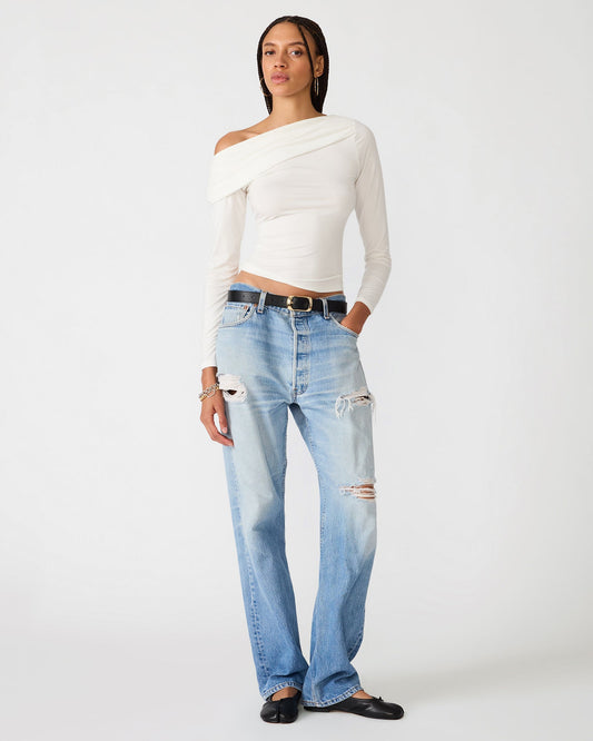 RYDER KNIT TOP CREAM
