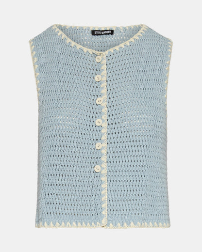 ANNYA SWEATER VEST BLUE ICE