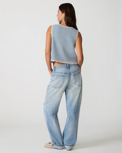 ANNYA SWEATER VEST BLUE ICE