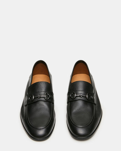 SCHMOOZE BLACK LEATHER