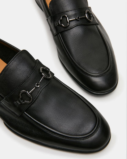 SCHMOOZE BLACK LEATHER