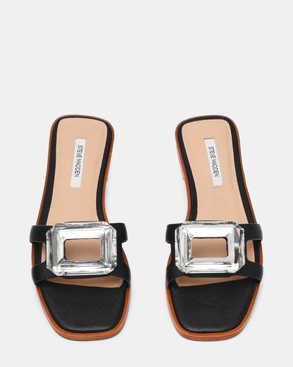 HALETTE BLACK LEATHER