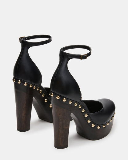 KAIA BLACK LEATHER