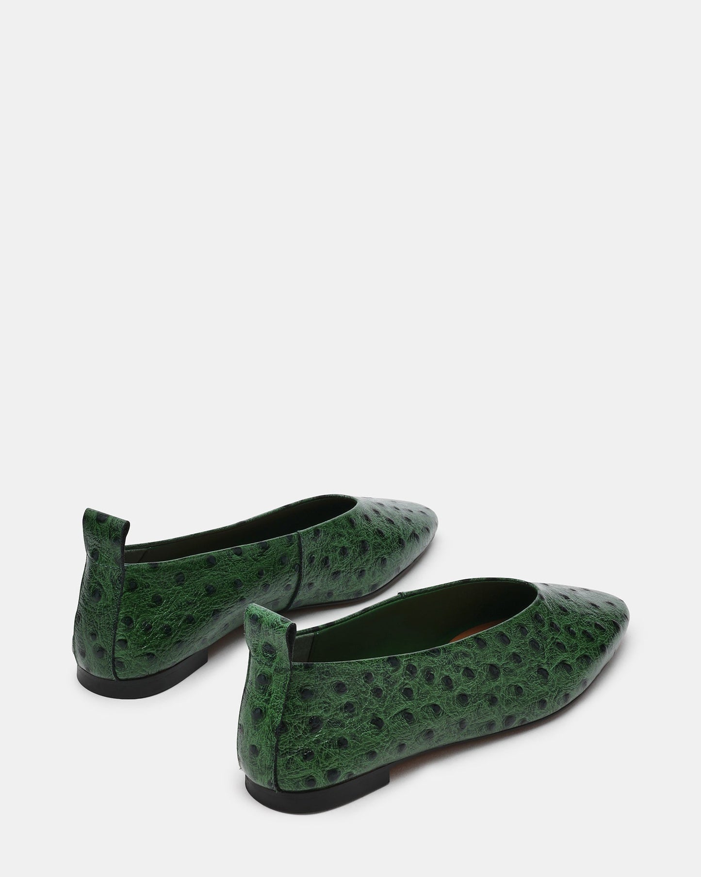 SWANKY OSTRICH GREEN LEATHER