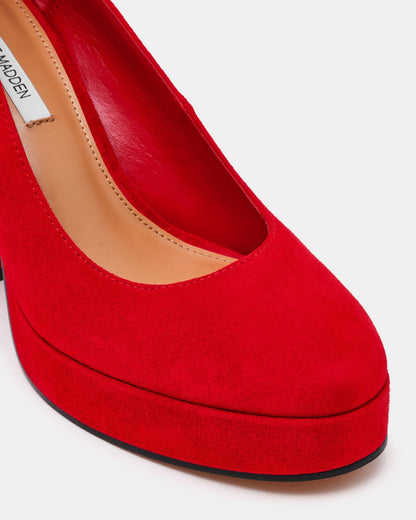 TATI RED SUEDE
