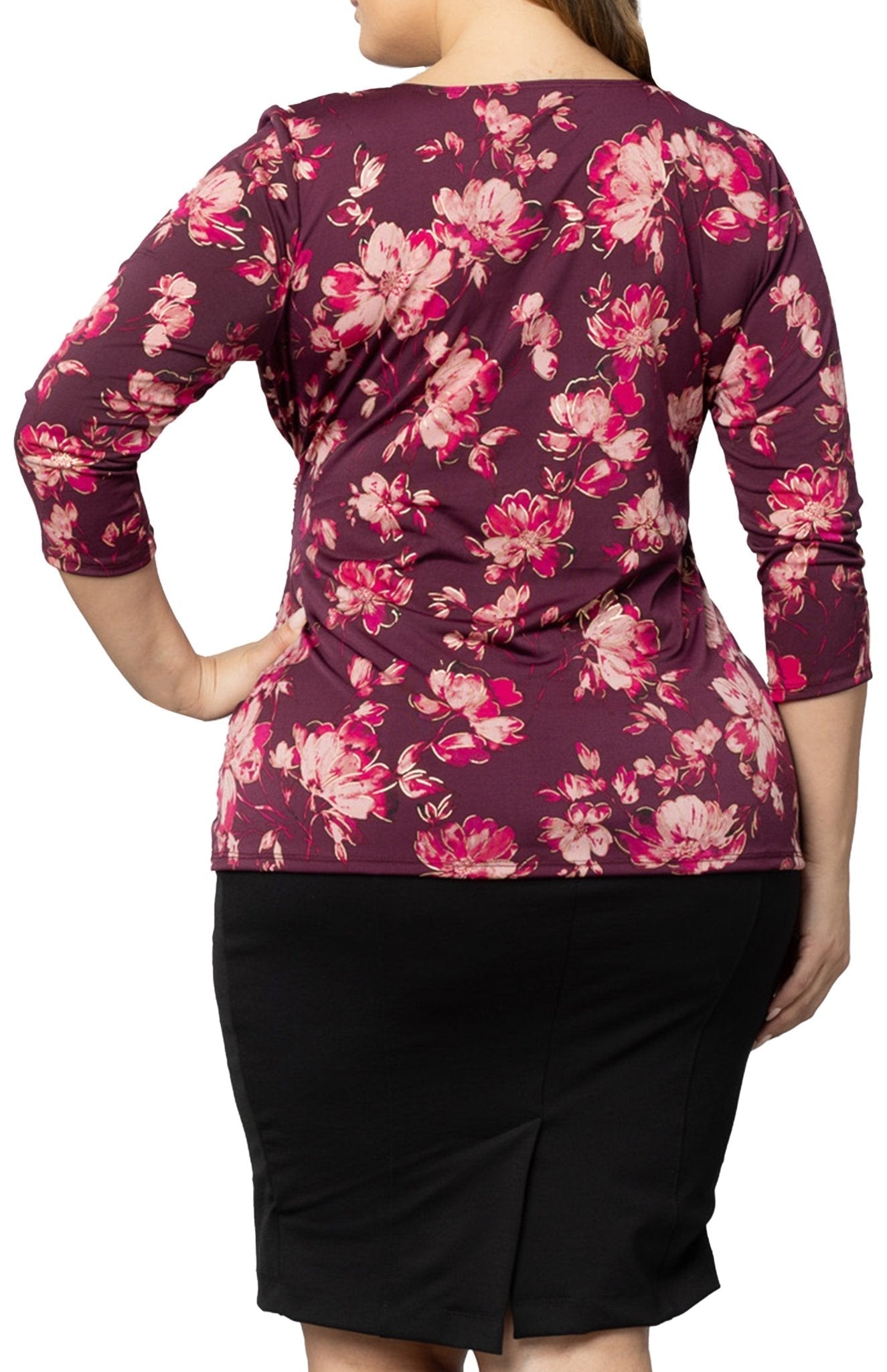 Femme Fatale Faux Wrap Top - Plus