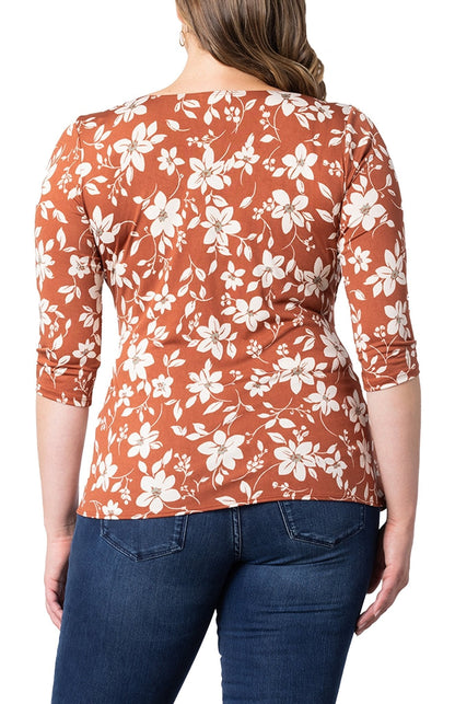 Femme Fatale Faux Wrap Top - Plus