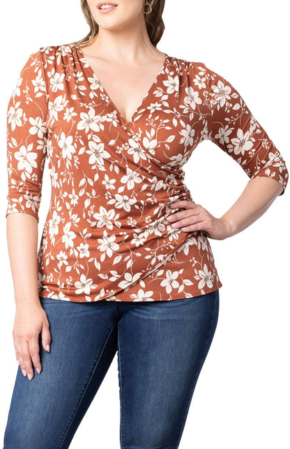 Femme Fatale Faux Wrap Top - Plus