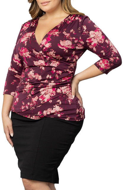 Femme Fatale Faux Wrap Top - Plus