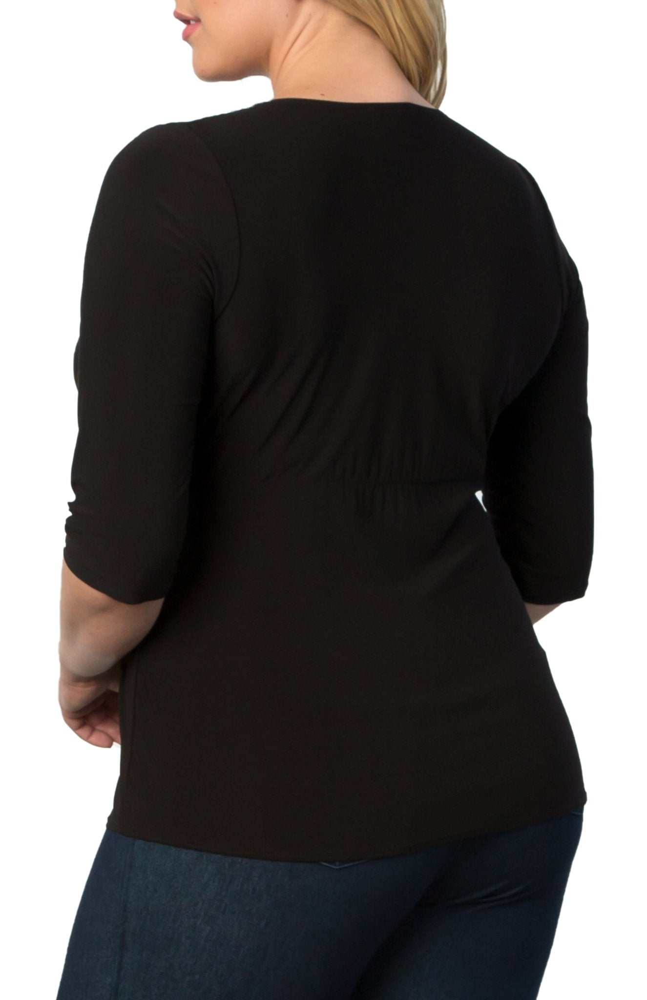 Femme Fatale Faux Wrap Top - Plus