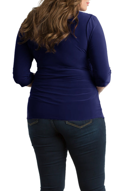 Femme Fatale Faux Wrap Top - Plus