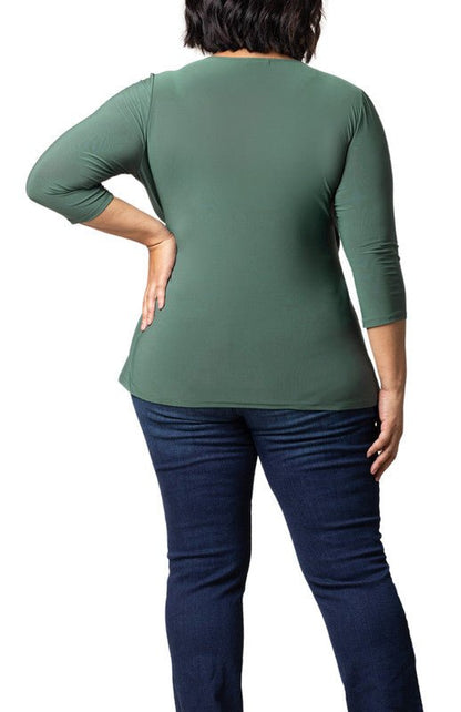 Femme Fatale Faux Wrap Top - Plus