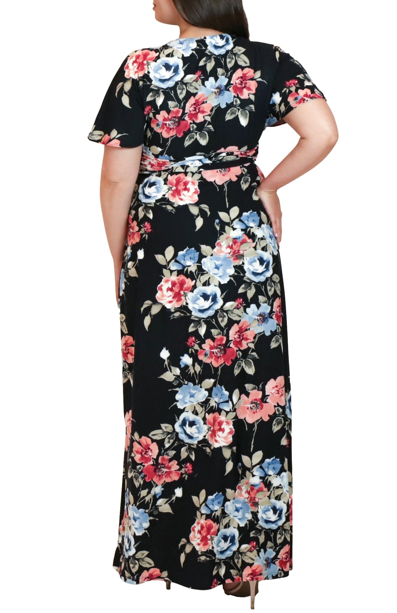 Vienna Maxi Floral Dress - Plus