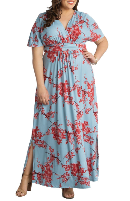 Vienna Maxi Floral Dress - Plus