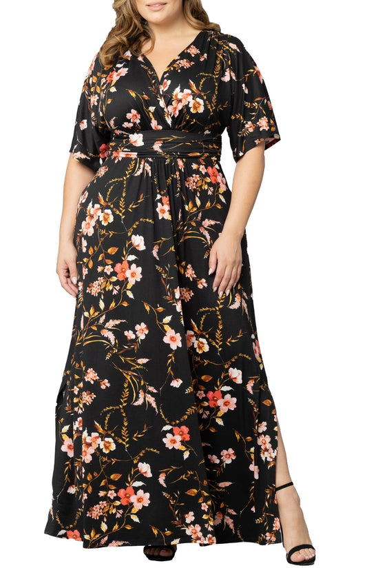 Vienna Maxi Floral Dress - Plus