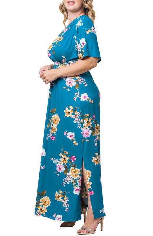 Vienna Maxi Floral Dress - Plus