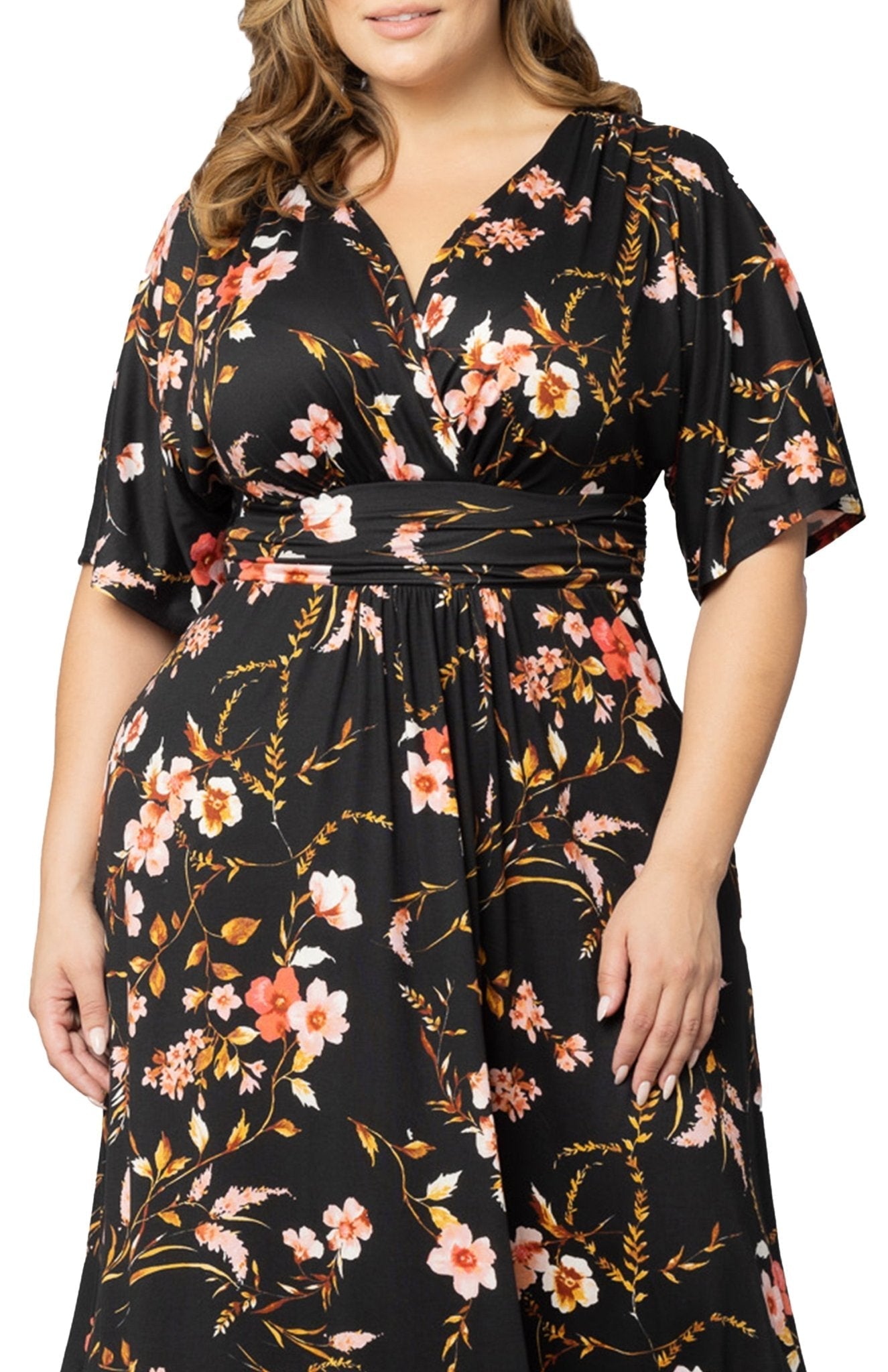 Vienna Maxi Floral Dress - Plus