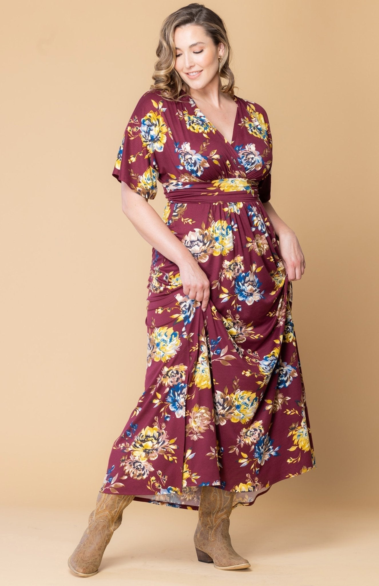 Vienna Maxi Floral Dress - Plus