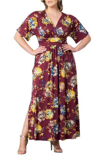 Vienna Maxi Floral Dress - Plus