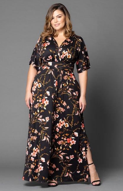 Vienna Maxi Floral Dress - Plus