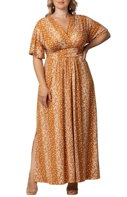 Vienna Maxi Floral Dress - Plus