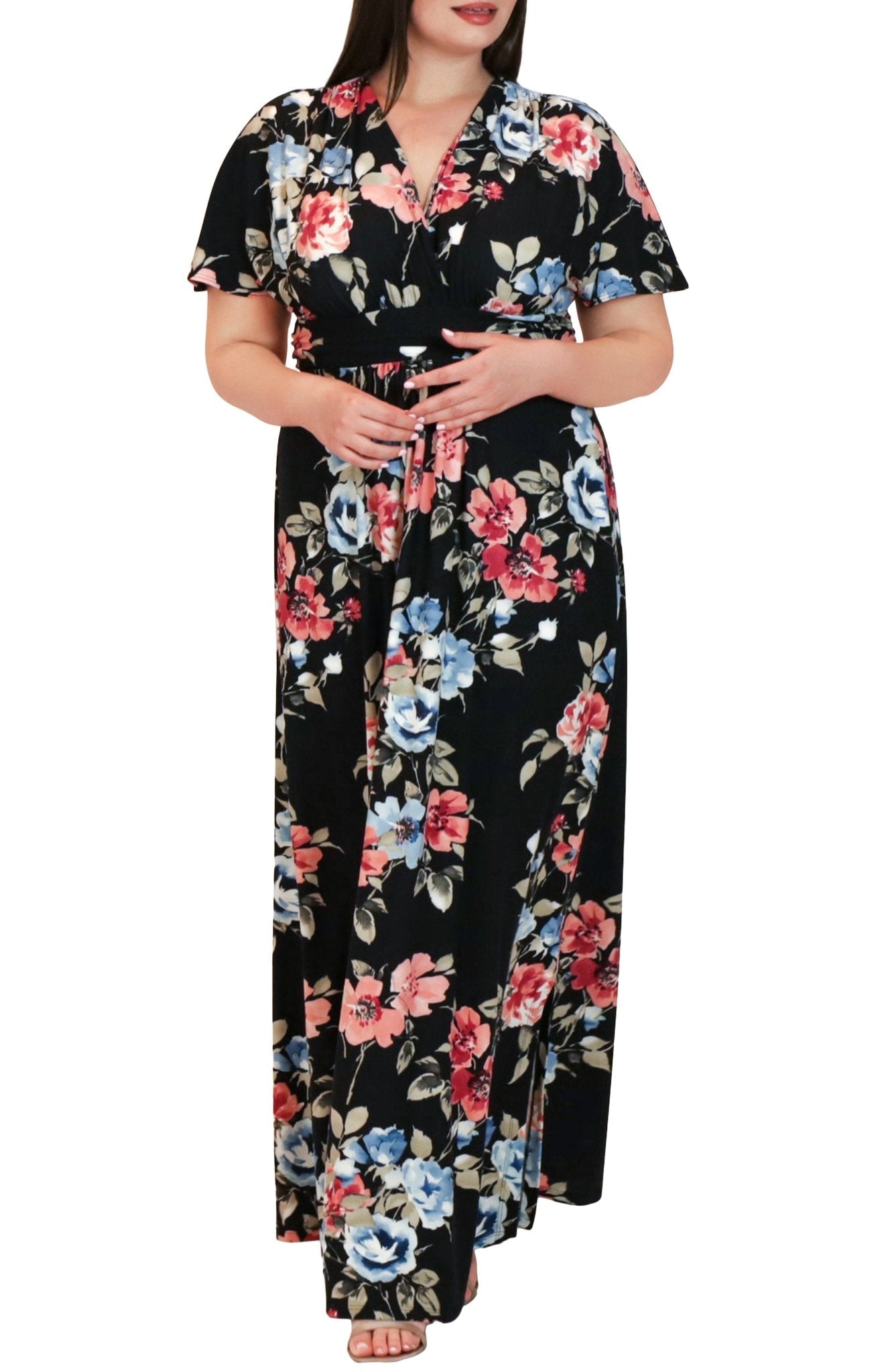 Vienna Maxi Floral Dress - Plus
