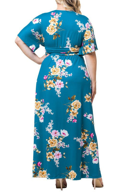 Vienna Maxi Floral Dress - Plus